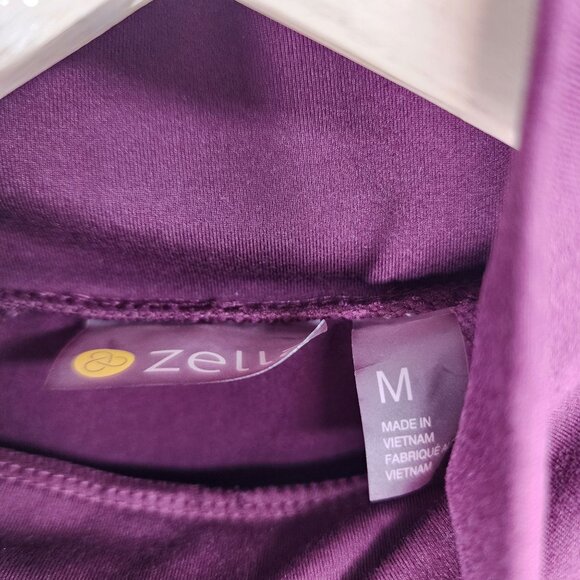 Zella Long-Sleeve Turtleneck Cold Weather Running Top M Plum/Wine Color‎ - Picture 5 of 8